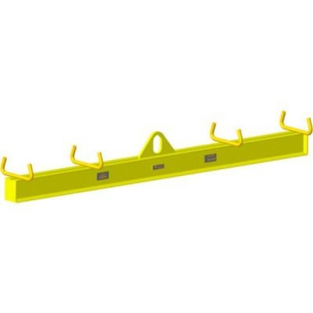 MACHINING & WELDING BY OLSEN, INC. M&W 4' Spread Basket Lifting Beam, Yellow - 1000 Lb. Capacity 17492